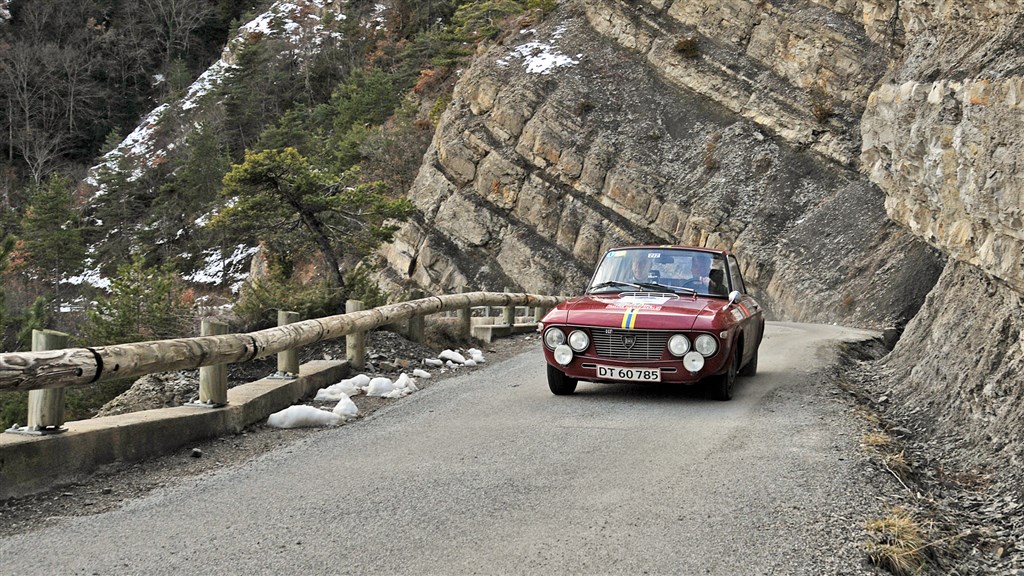 Start nr. 257, Kenneth Simonsen og Otto Kristensen på en af bjergetaperne i RMCH 2018
(Foto: Viggo Johansen, Rallypics.dk)